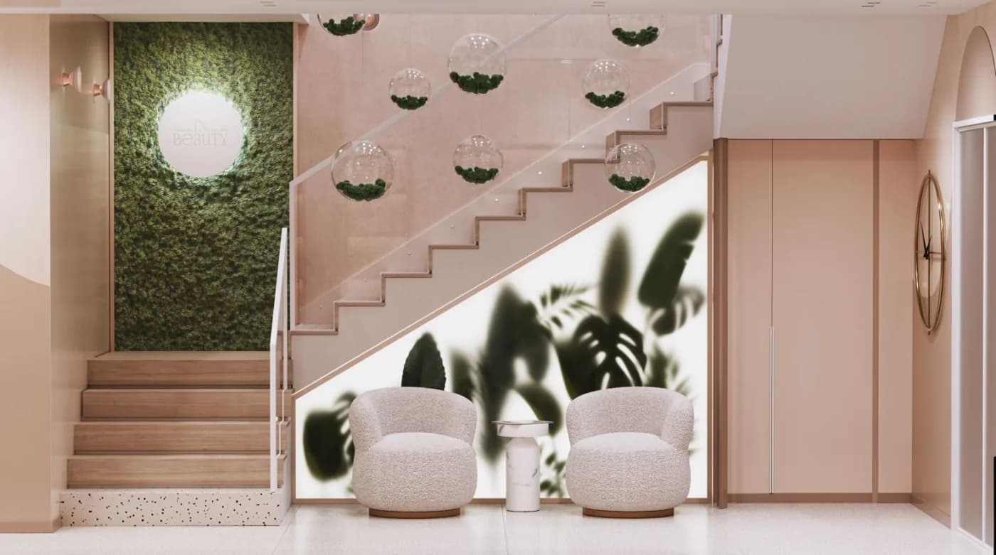Интериорът на IN Beauty